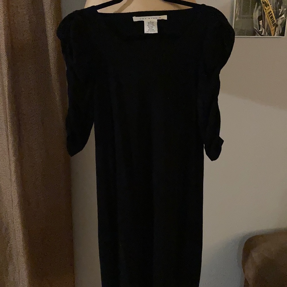 Black sweater dress